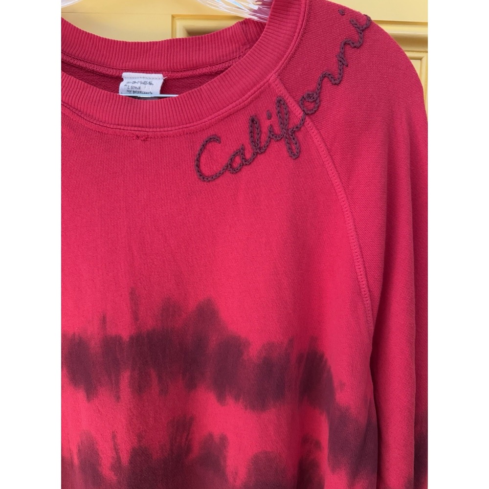 I.S.M.B.S .Chain Stitched California Sweatshirt‎ Red Ombre Size S/M Nostalgia